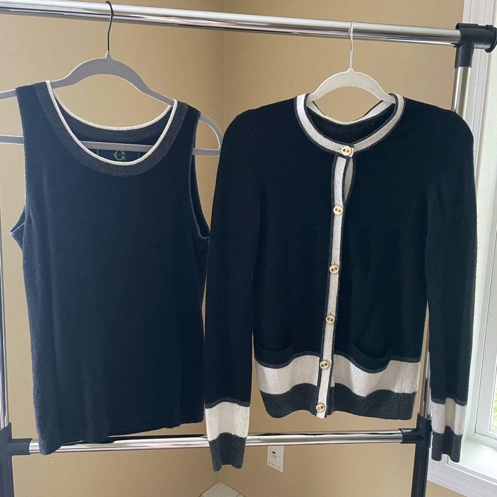 Wool tank and sweater set